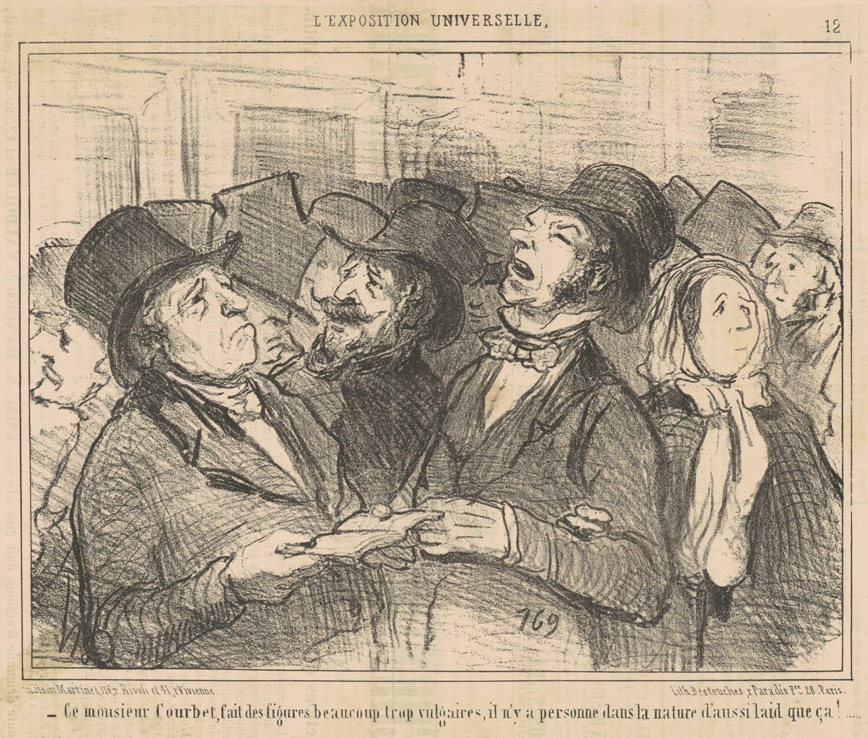 Questo signor Courbet fa delle figure ... volgari ... da Honoré Daumier