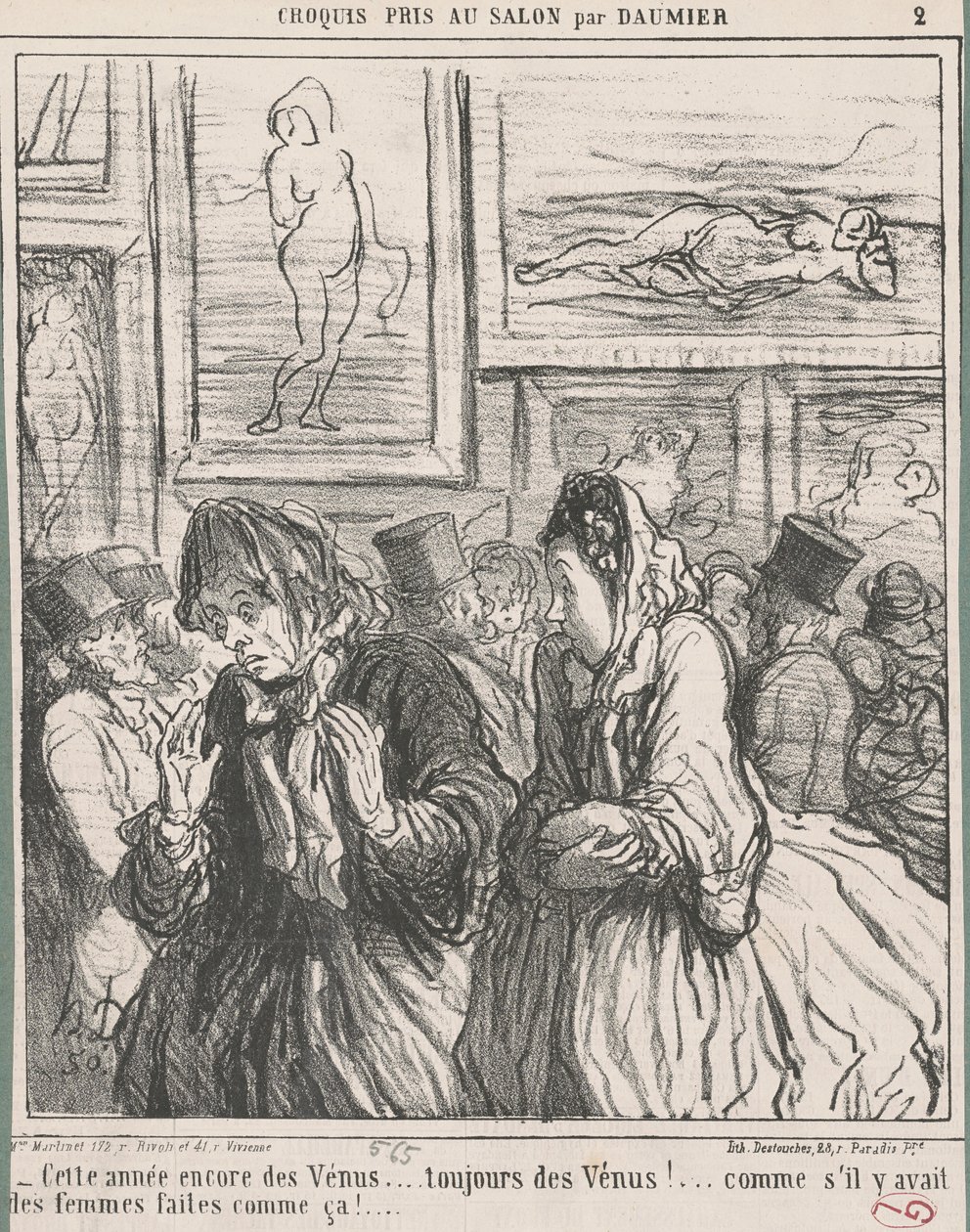 Cette année encore des vénus ... da Honoré Daumier