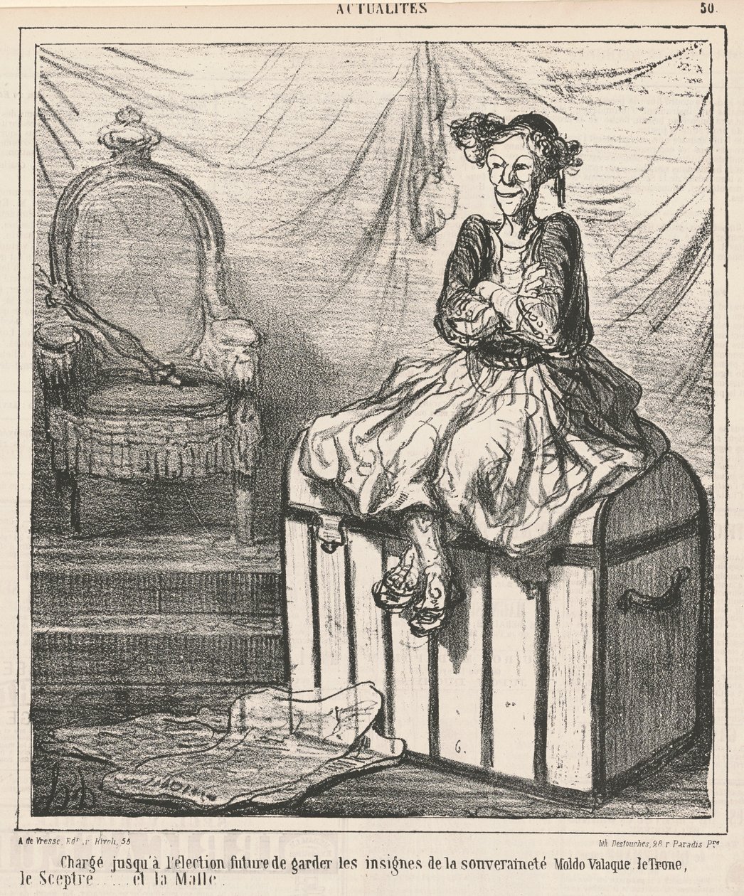 Incaricato ... di custodire i simboli della sovranità da Honoré Daumier