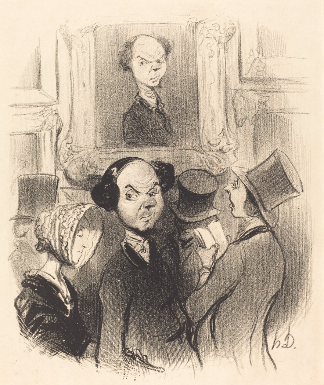 Charmé de se voir exposé... da Honoré Daumier