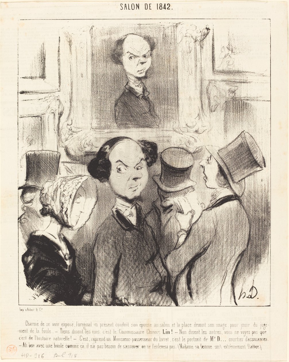 Incantato di vedersi esposto da Honoré Daumier