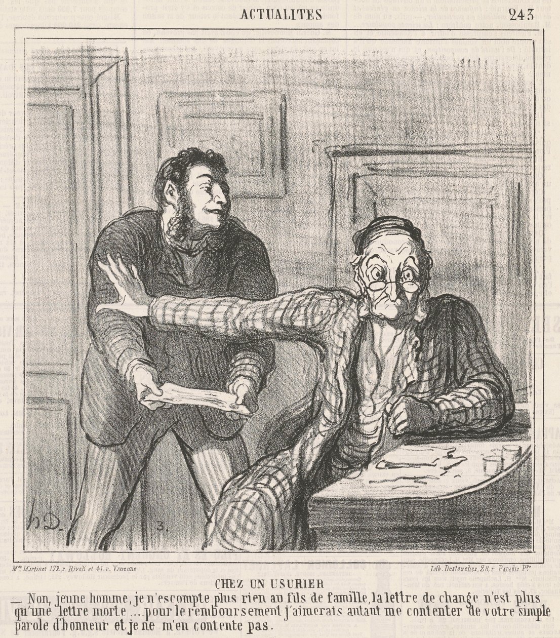 Da un usuraio da Honoré Daumier