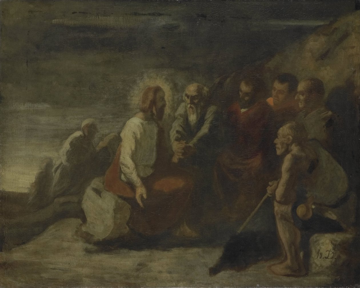 Cristo e i suoi discepoli da Honoré Daumier