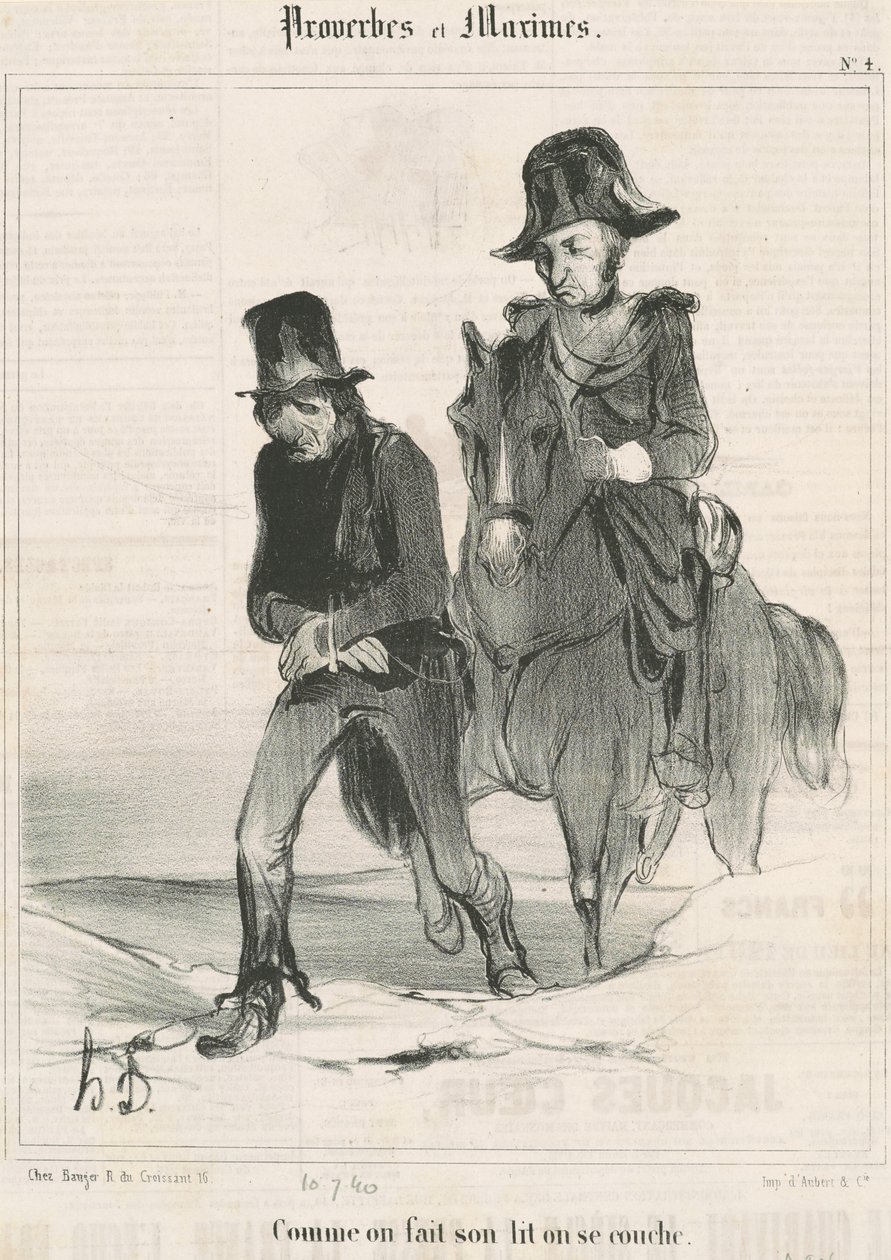 Come si Fa il Letto si Dorme da Honoré Daumier