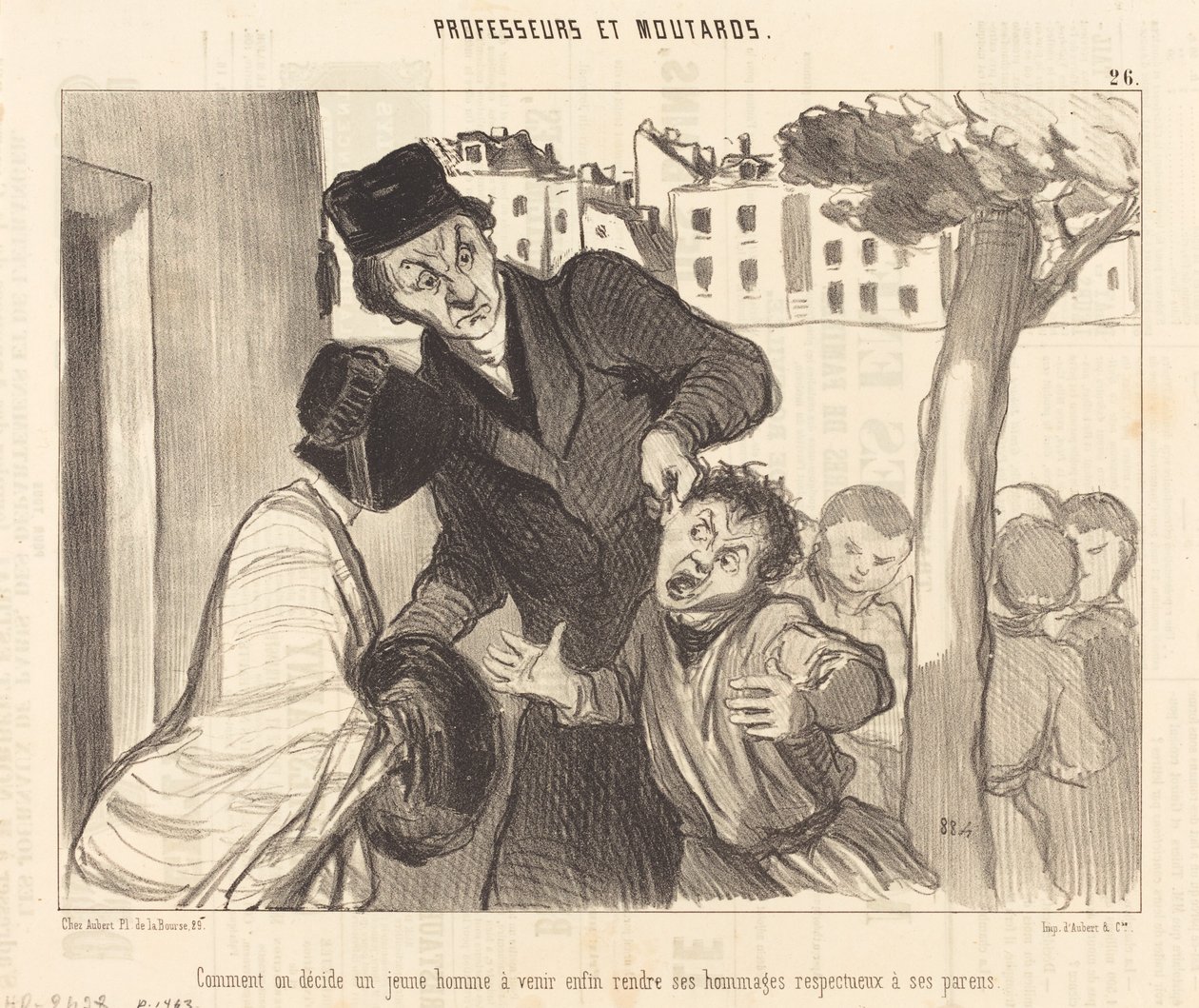 Come si decide un giovane a venire... da Honoré Daumier