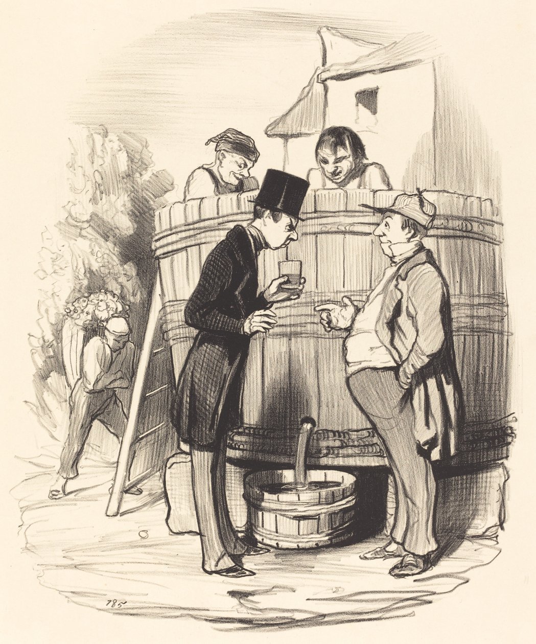 Come trovate questo vinello... da Honoré Daumier