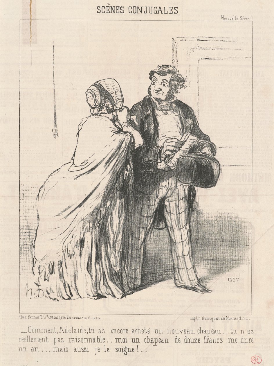 Come... hai comprato ancora un... cappello... da Honoré Daumier