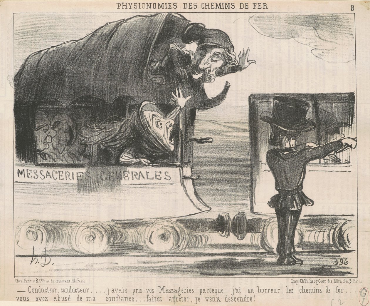 Conduttore ... avevo preso le vostre messaggerie ... da Honoré Daumier