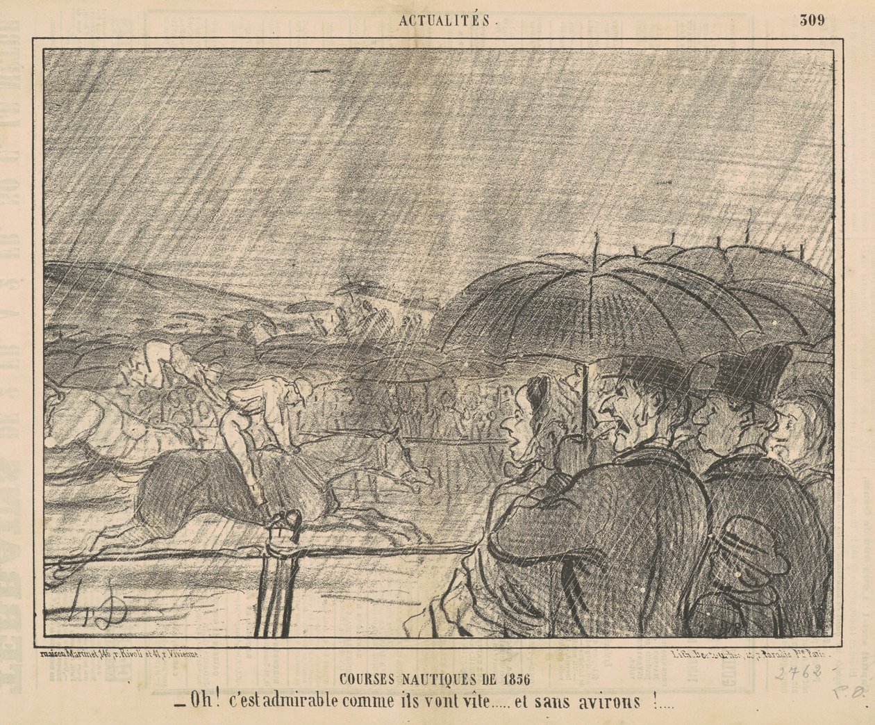 Corsi Nautici del 1856 da Honoré Daumier