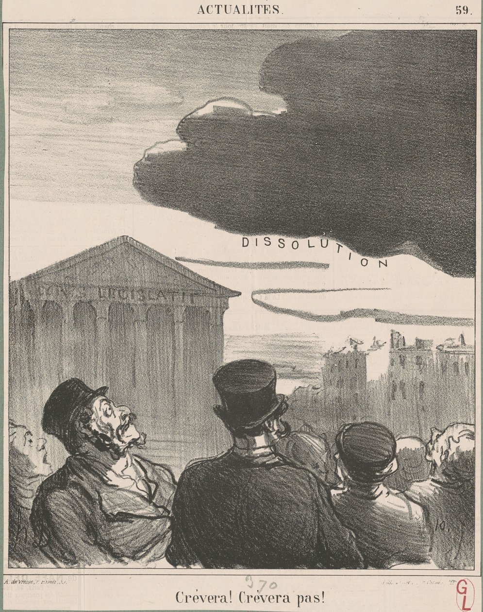 Creverà! Creverà no! da Honoré Daumier