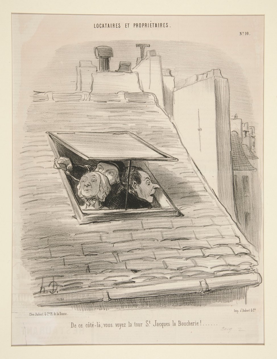 Da quel lato, vedete la torre di St. Jacques la Boucherie! da Honoré Daumier