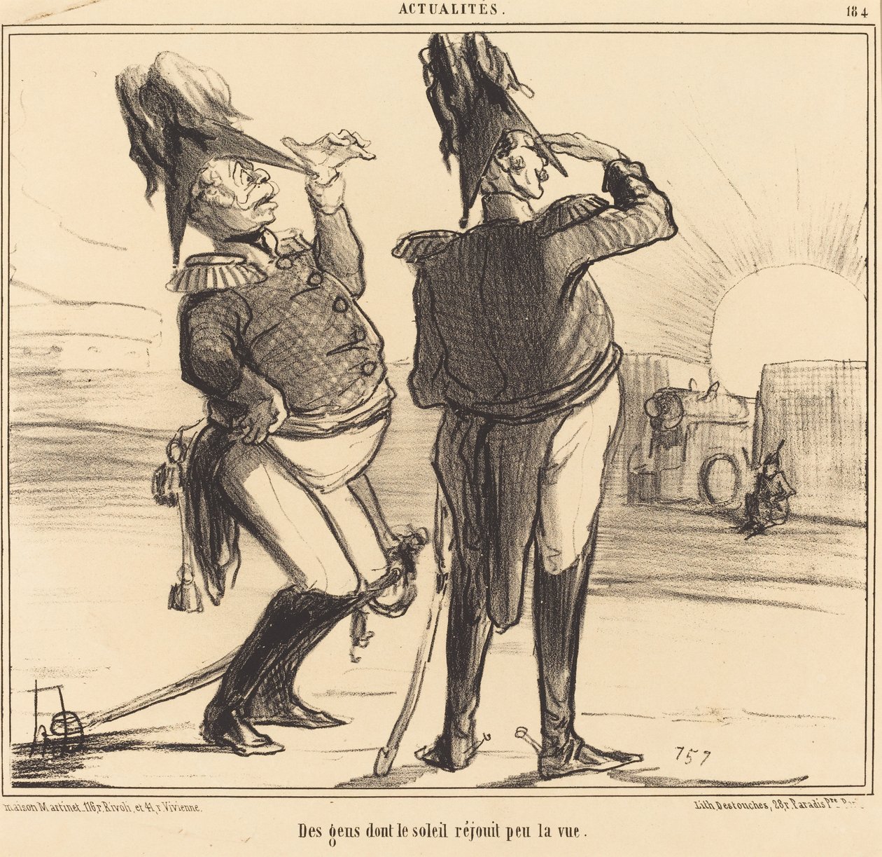Persone a cui il sole rallegra poco la vista da Honoré Daumier