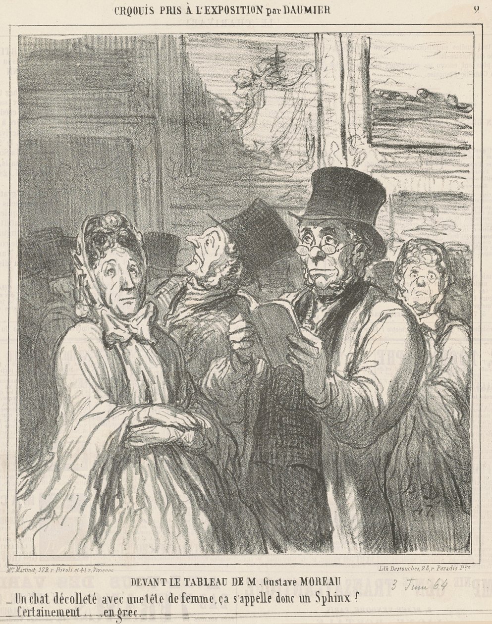 Davanti al quadro di M. G. Moreau da Honoré Daumier