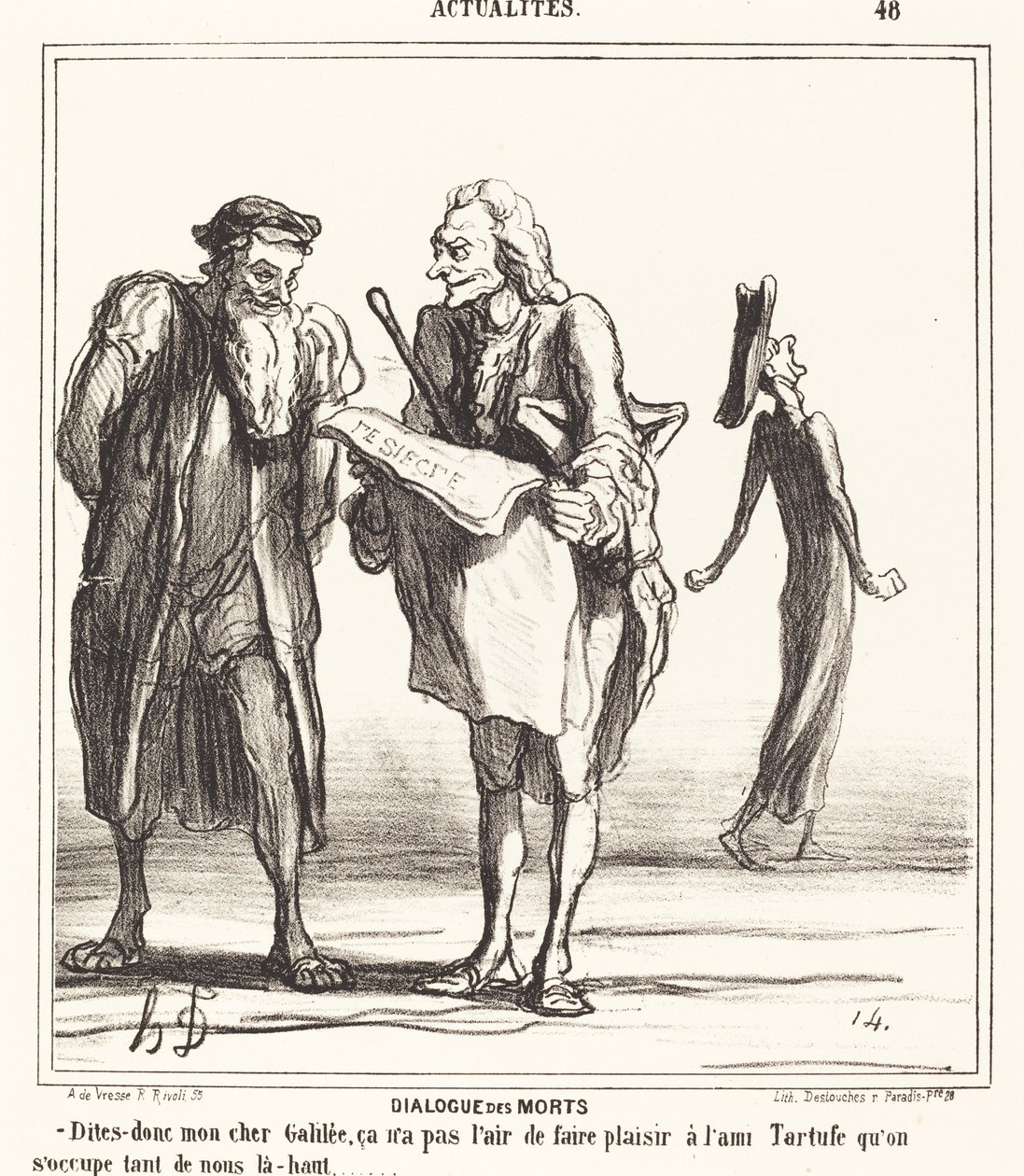 Dialogo dei morti da Honoré Daumier