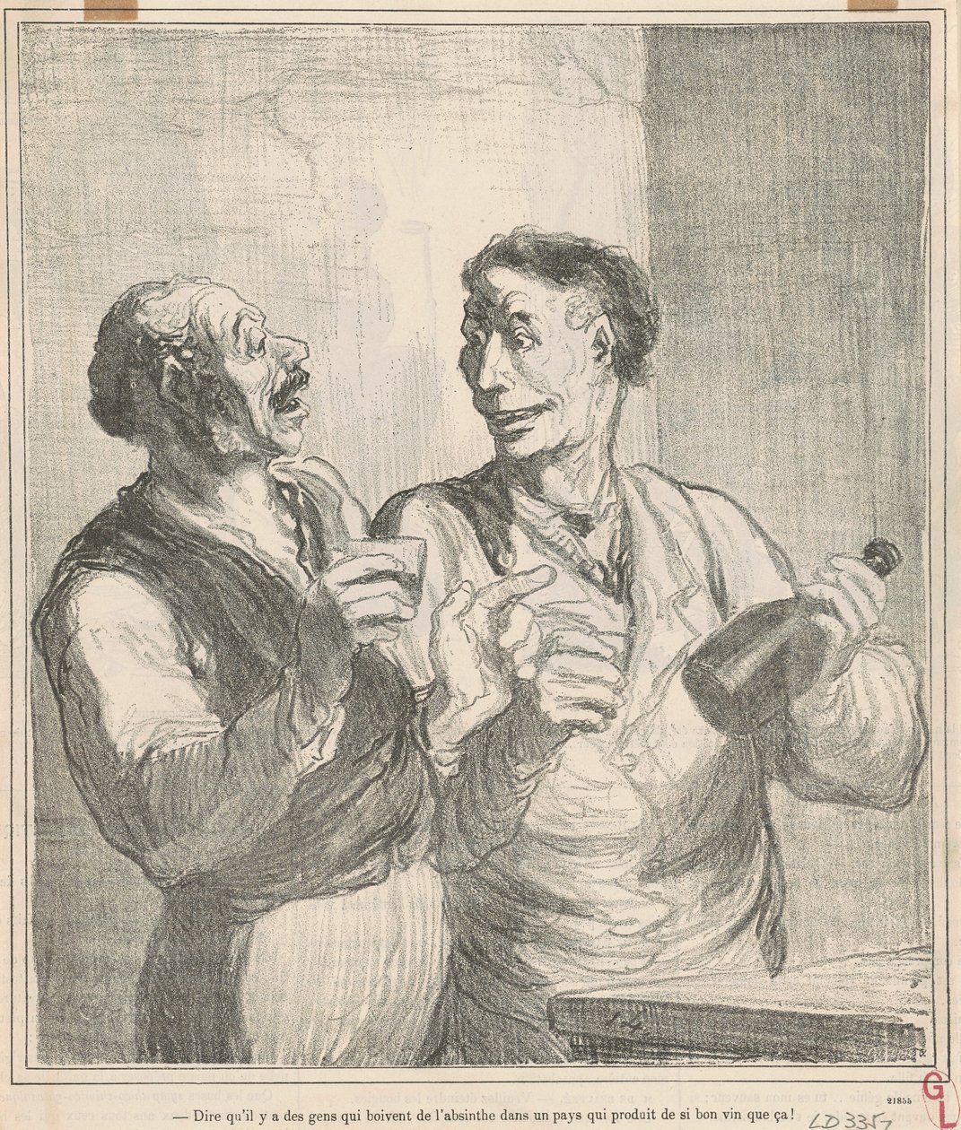 Dire che ci sono persone che bevono assenzio ... da Honoré Daumier