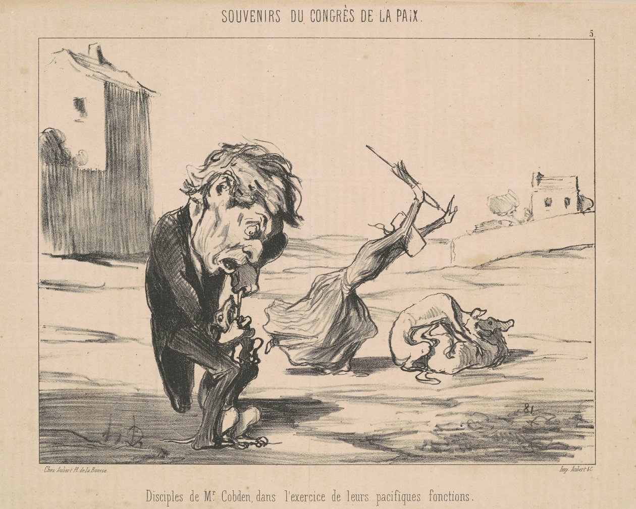 Discepoli di M. Cobden da Honoré Daumier