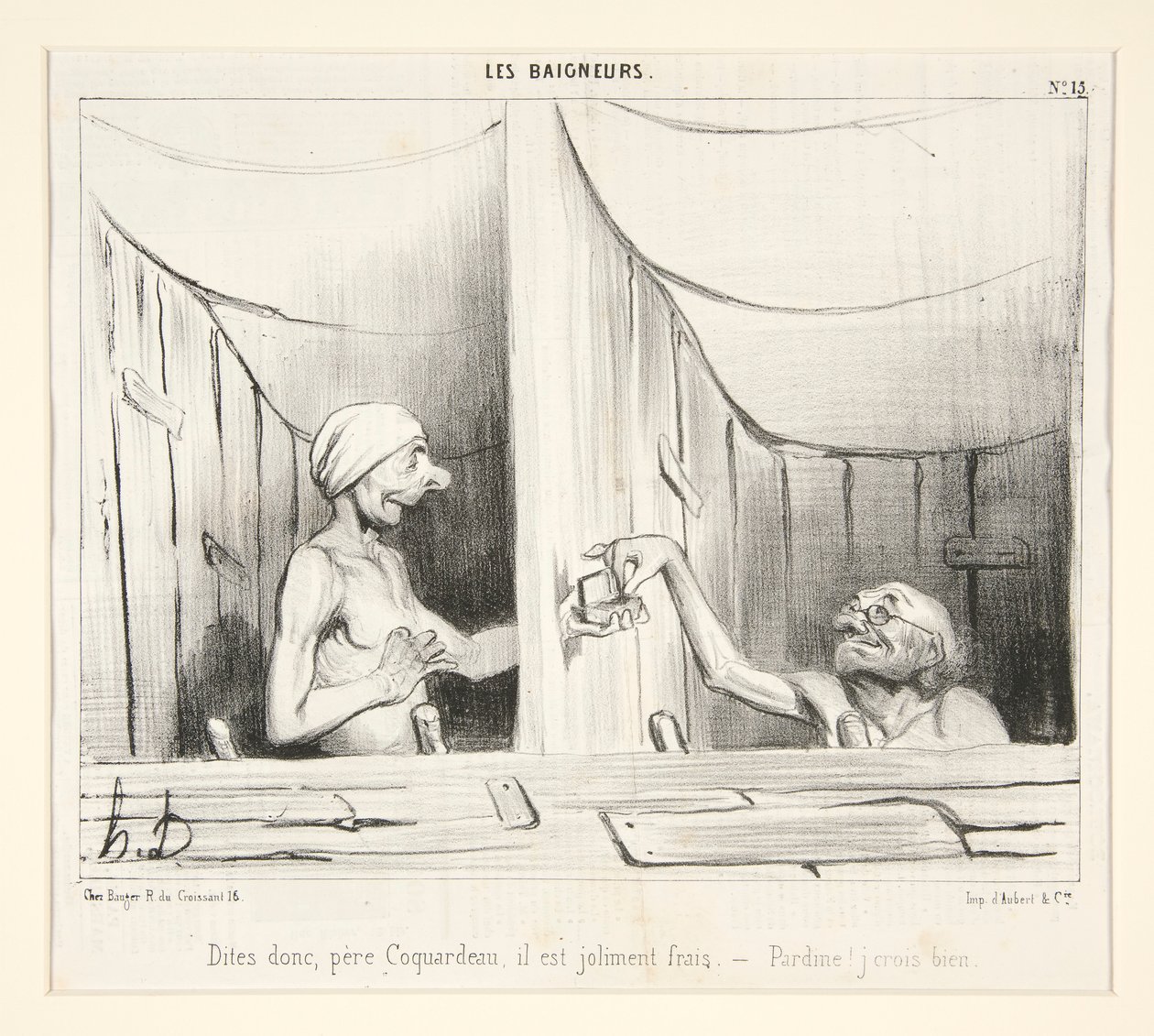 Dite dunque, padre Coquardeau, è molto fresco da Honoré Daumier