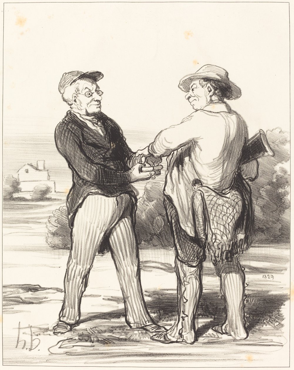 Dite dunque, presidente, impossibile catturare una lepre... da Honoré Daumier