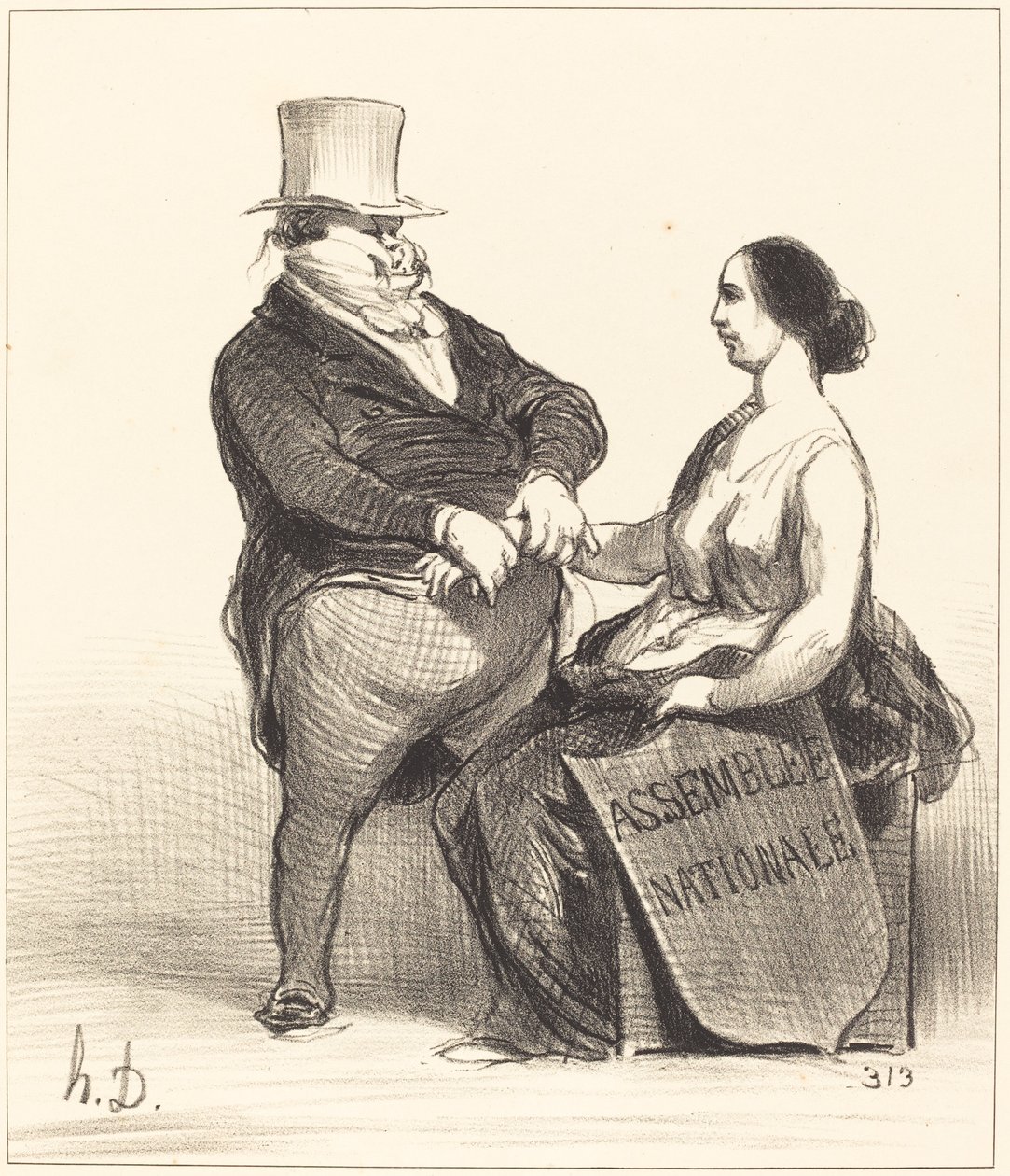 Dottore... non sono così malato... da Honoré Daumier