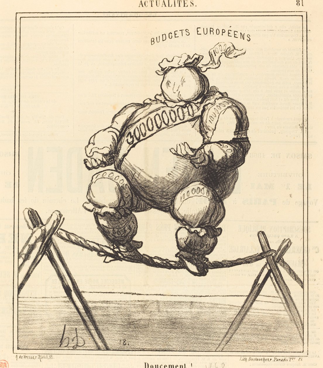 Piano! da Honoré Daumier