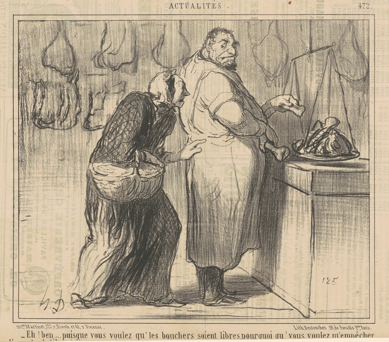 Eh! Bene... visto che volete che i macellai... da Honoré Daumier