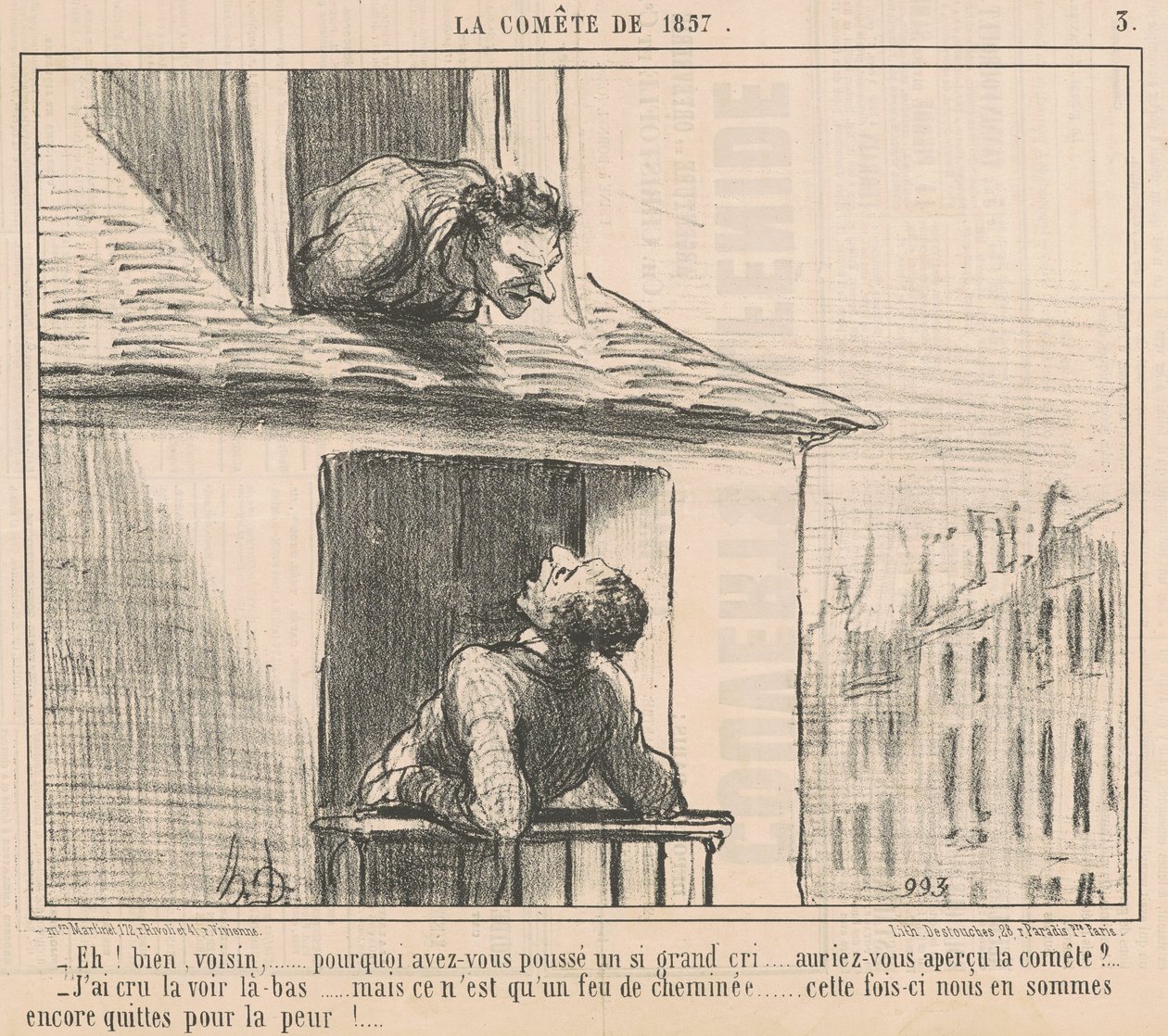 Eh! Bene, vicino... perché hai spinto... da Honoré Daumier