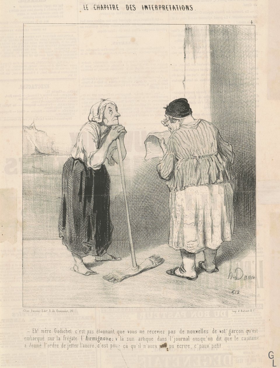 Eh! Madre Godichet non è sorprendente ... da Honoré Daumier