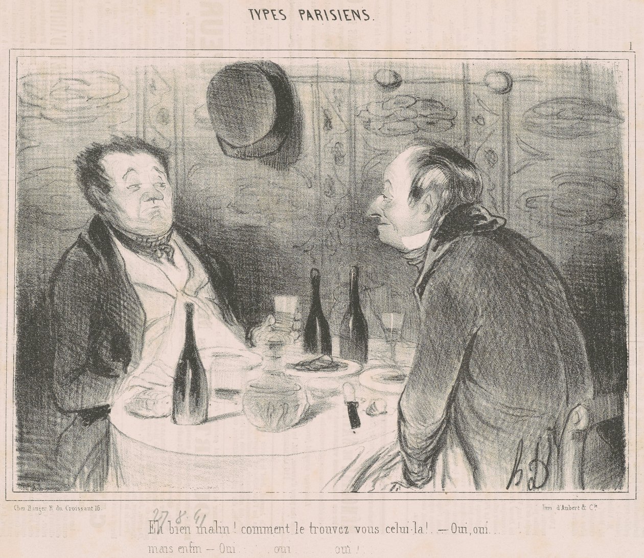 Eh bien Malin! come lo trovi quello là! da Honoré Daumier