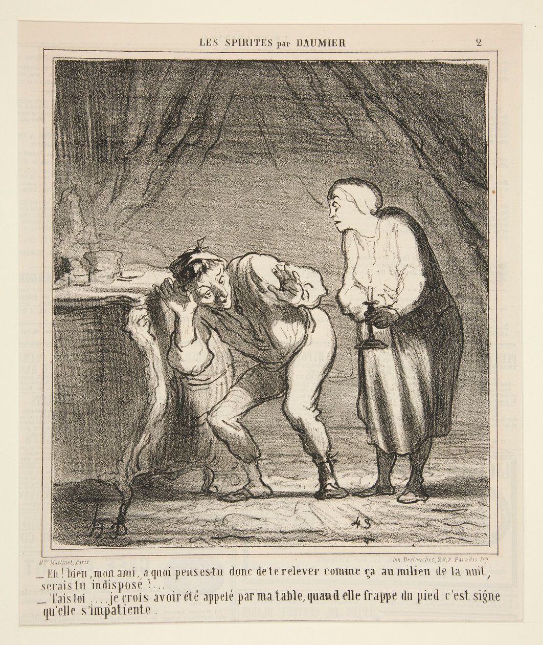 Ehi! bene, amico mio, a cosa pensi di rialzarti così da Honoré Daumier