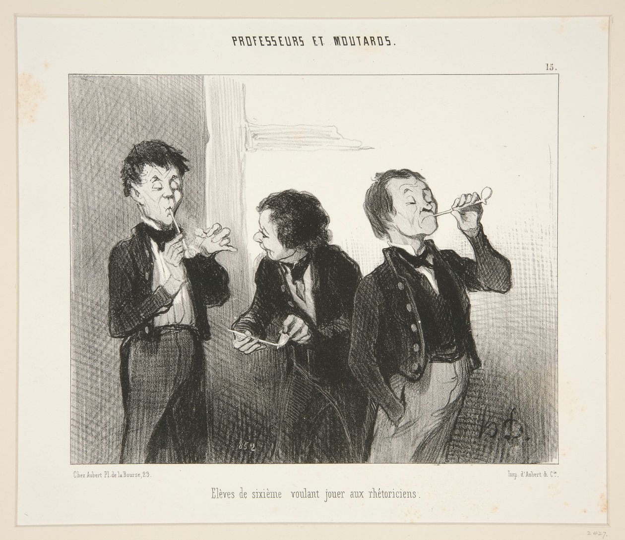 Studenti di sesta che vogliono giocare ai retori da Honoré Daumier