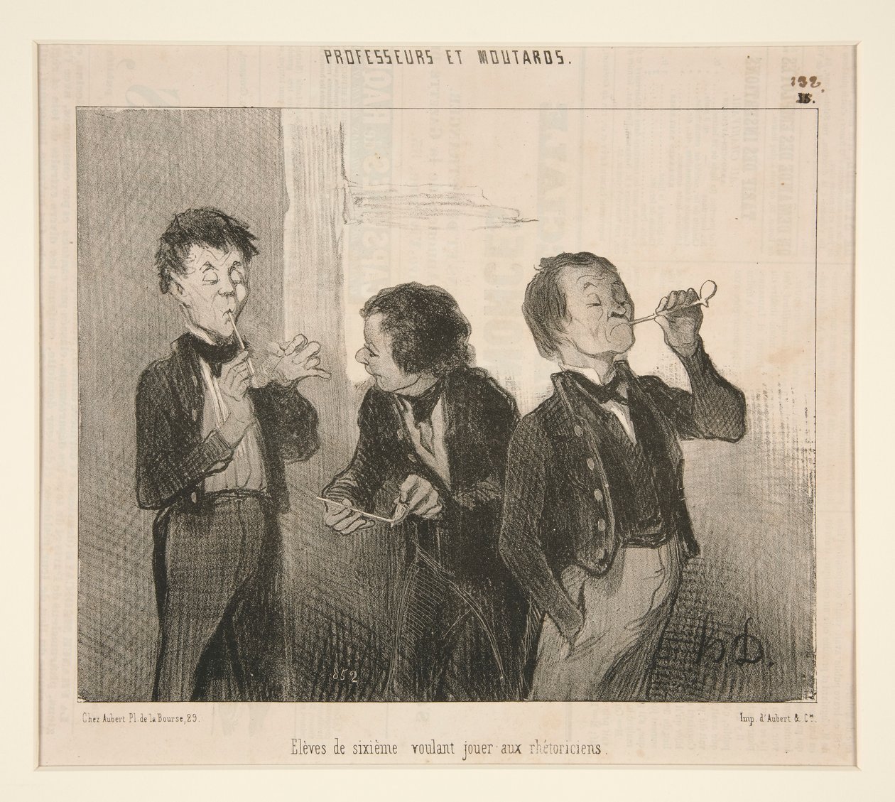 Studenti di sesta che vogliono fare i retori da Honoré Daumier