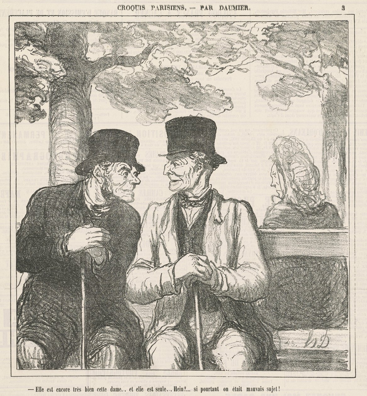 È ancora molto bene, questa signora da Honoré Daumier