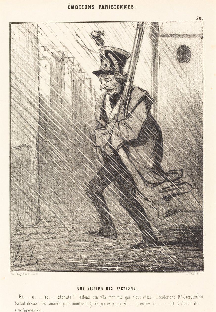 Emozioni parigine: Una vittima delle fazioni da Honoré Daumier