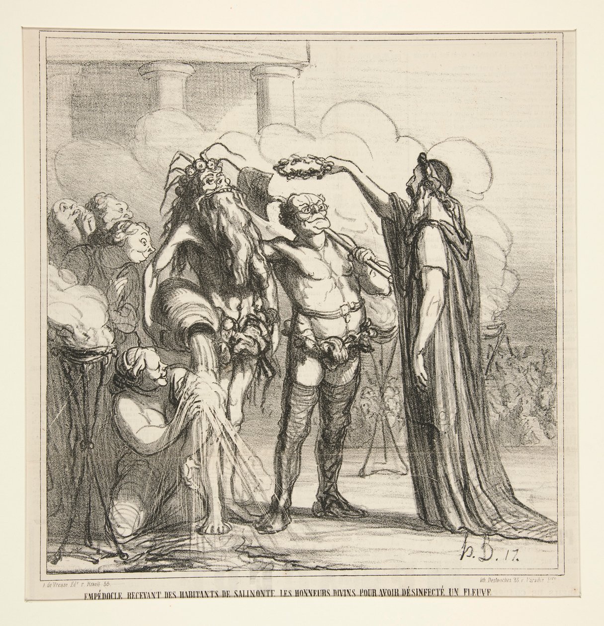 Empedocle riceve da Honoré Daumier