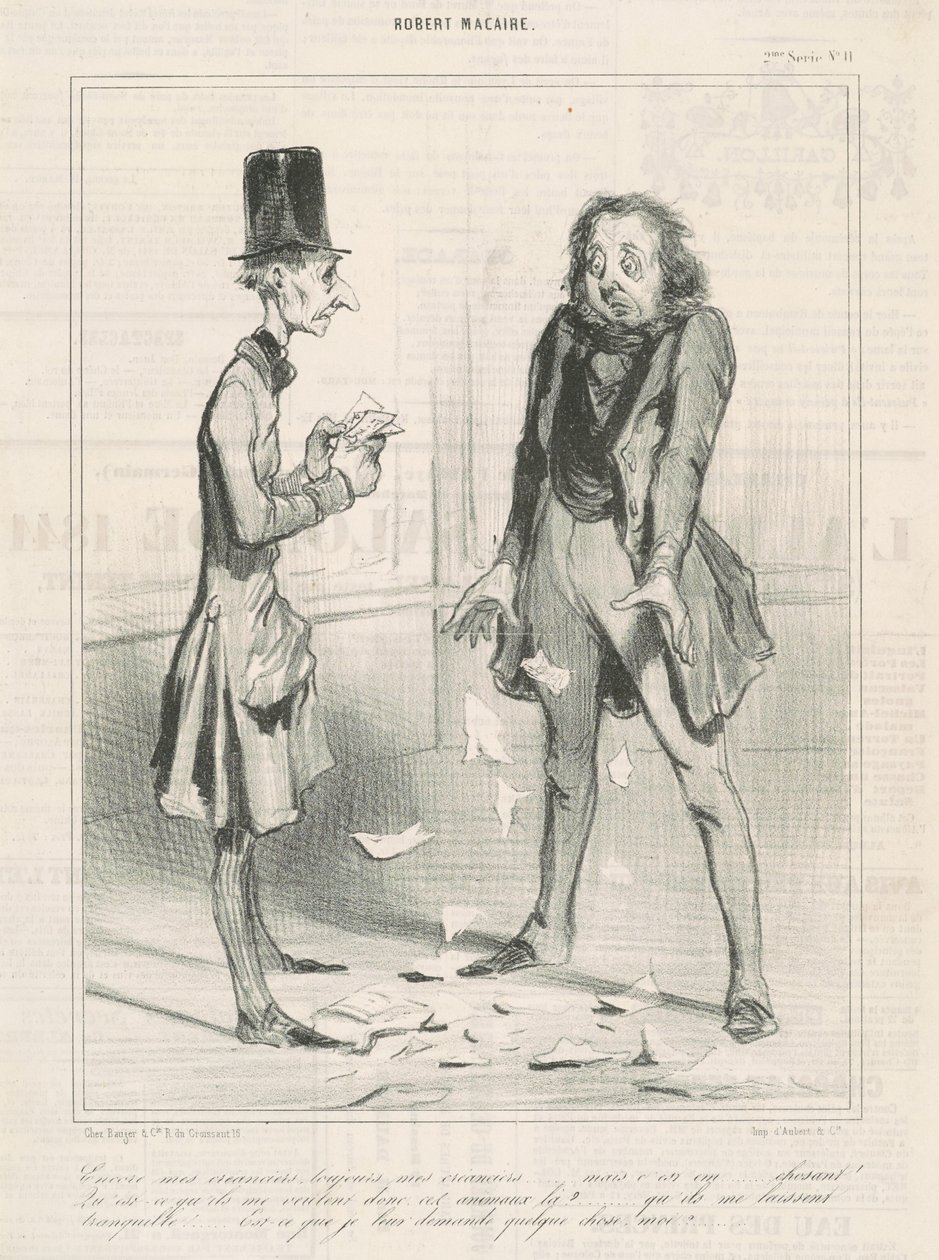 Encore mes créanciers, toujours ... da Honoré Daumier