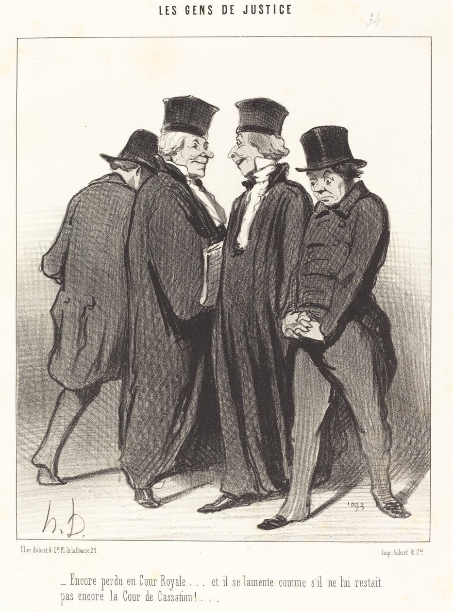 Ancora perso in Corte Reale... e si lamenta... da Honoré Daumier