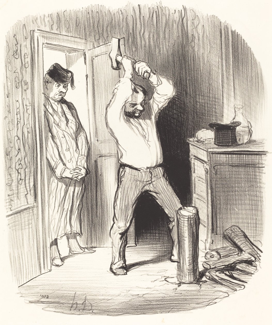 È permesso a dio... spaccare legna... da Honoré Daumier