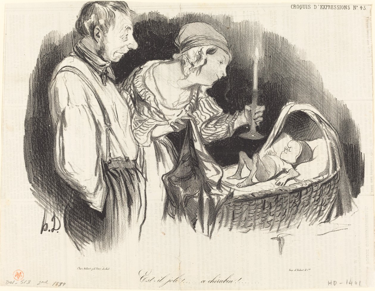 È carino!... questo cherubino!... da Honoré Daumier