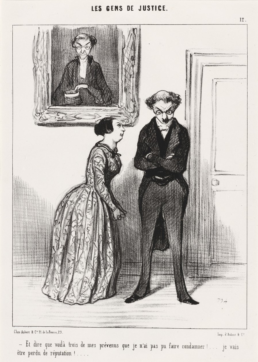 E dire che ecco tre... prevenuto che non sono riuscito a far condannare!... da Honoré Daumier