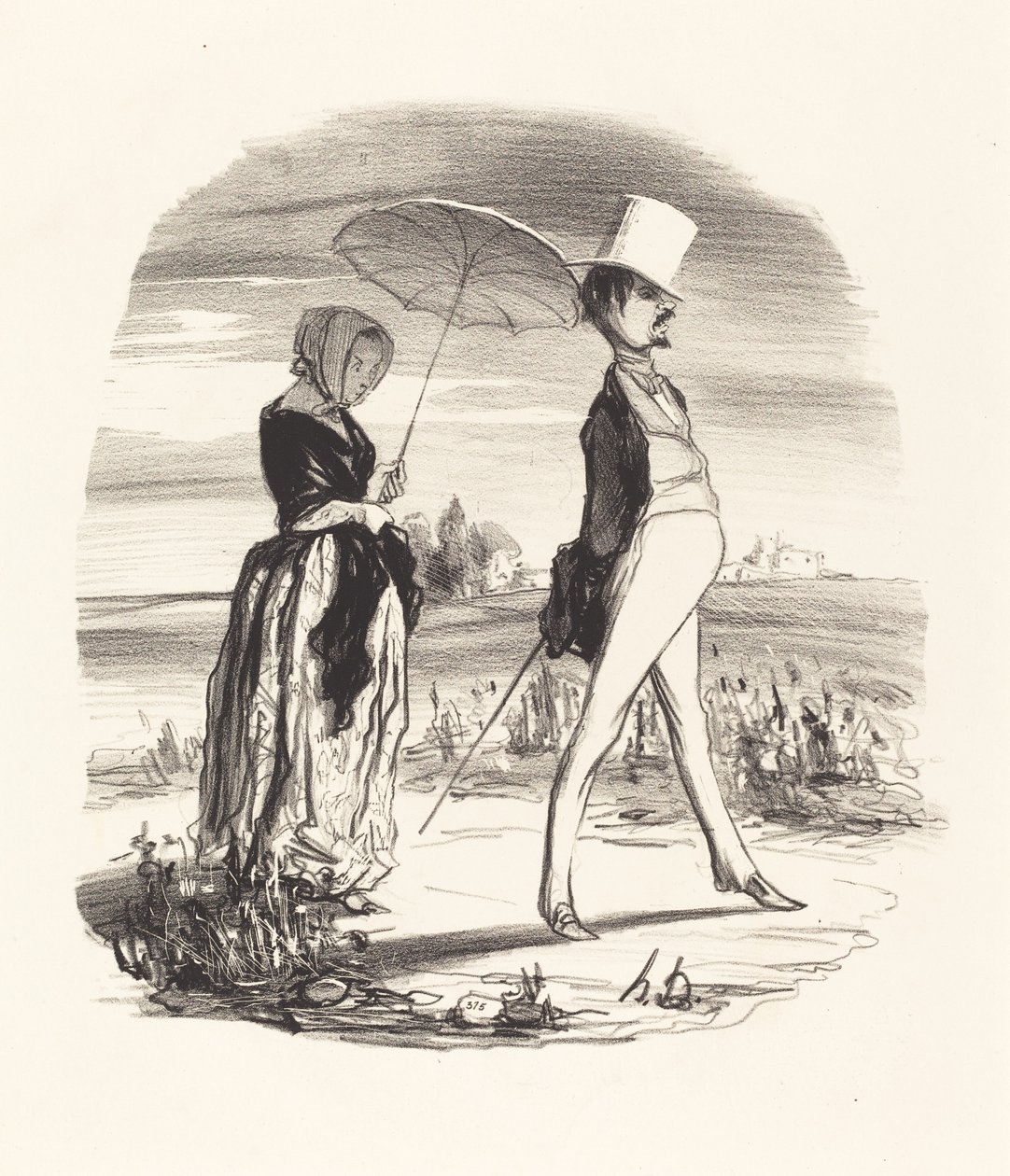E lo chiamano discendere il fiume della vita... da Honoré Daumier