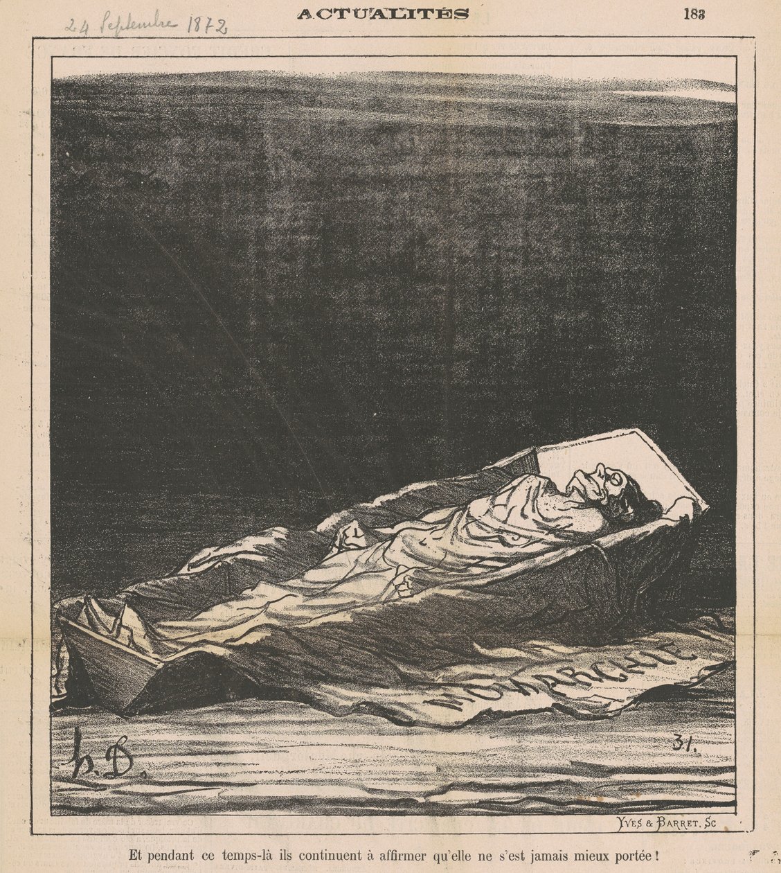 E nel frattempo continuano ad affermare che non è mai stata meglio! da Honoré Daumier