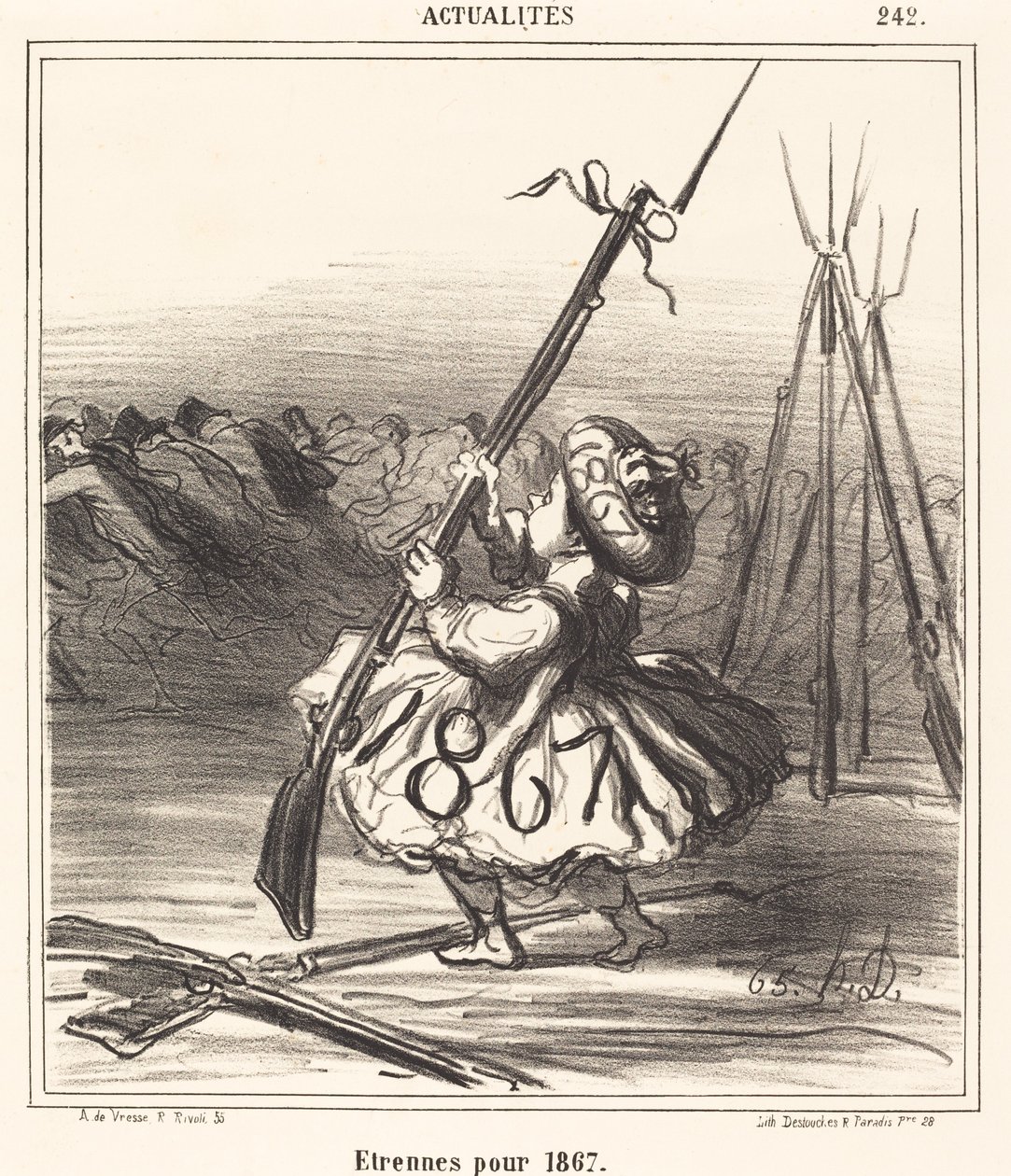 Strenne per il 1867 da Honoré Daumier