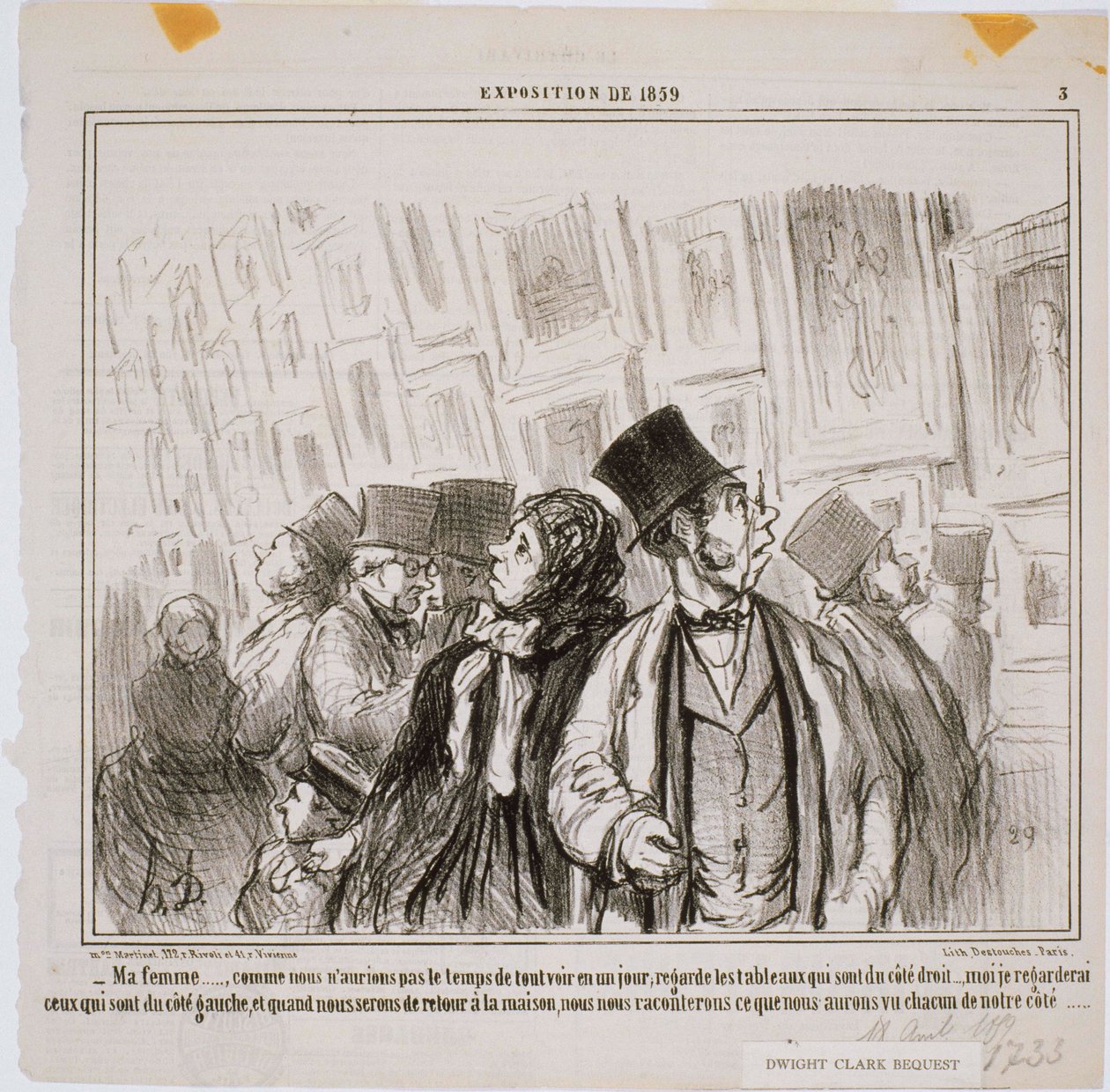Esposizione del 1859 - Mia moglie... Come non avremmo da Honoré Daumier