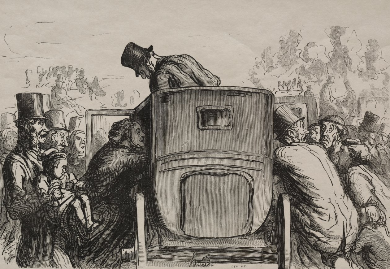 Esposizione universale: lo straniero trova tutte le facilitazioni per tornare al suo hotel da Honoré Daumier