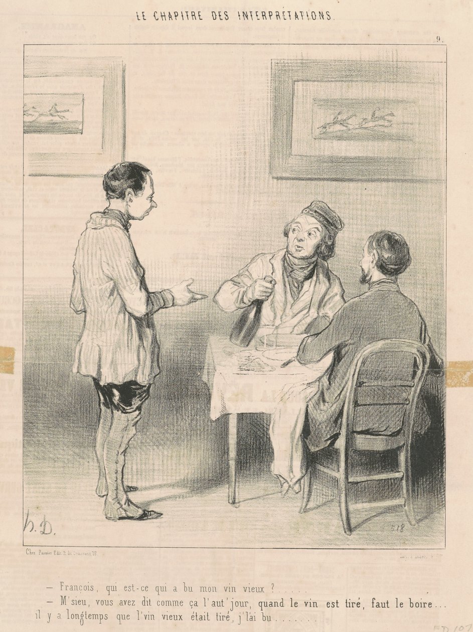 François, chi ha bevuto il mio vino da Honoré Daumier