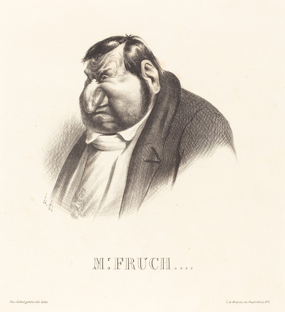 Fruchard, in busto da Honoré Daumier