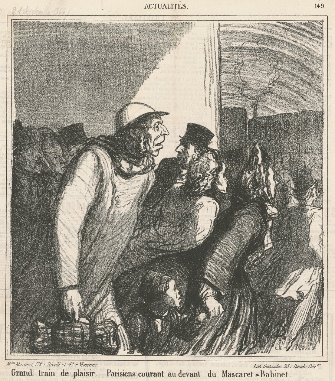 Grande treno di piacere da Honoré Daumier