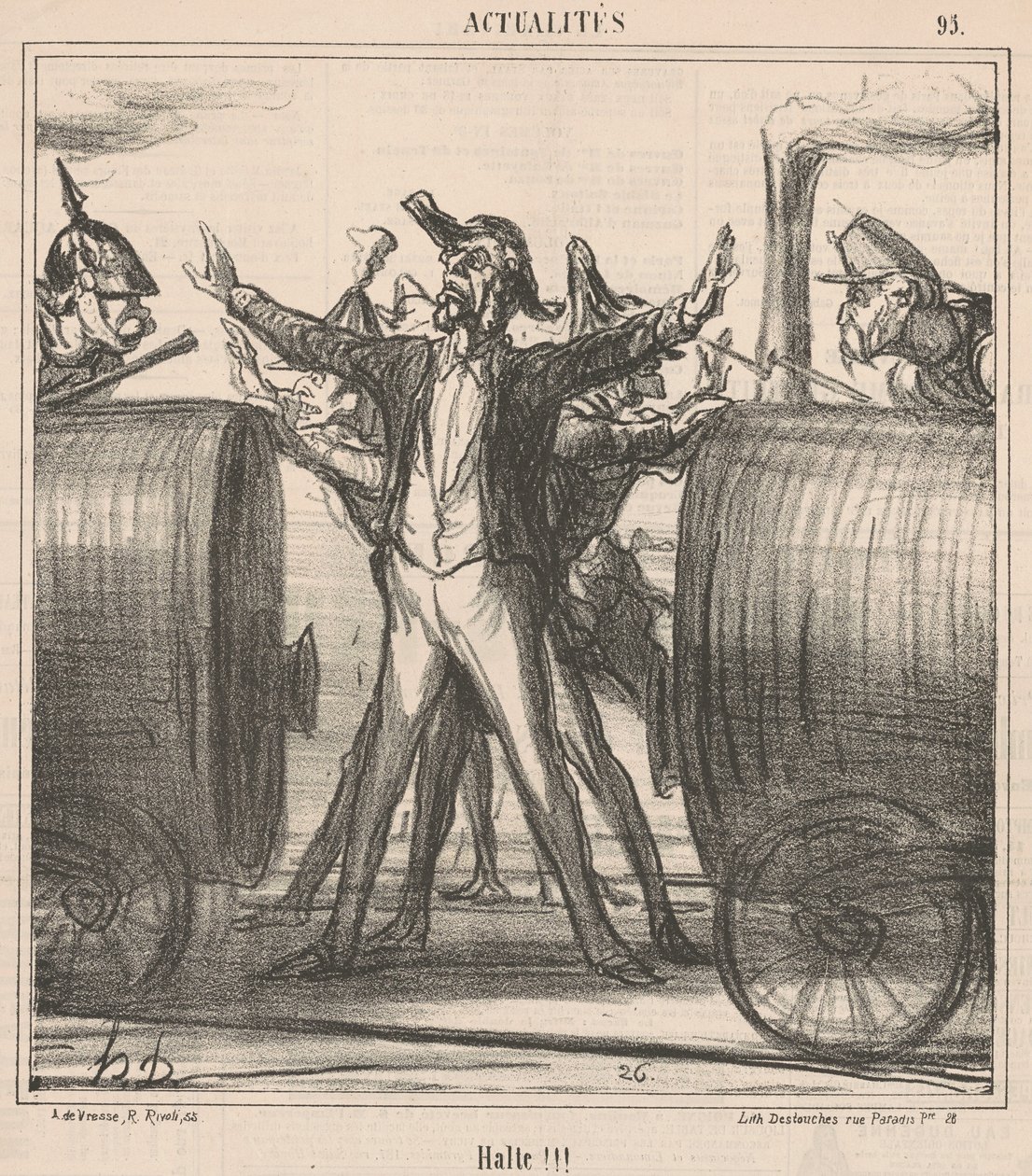 Fermati!!! da Honoré Daumier