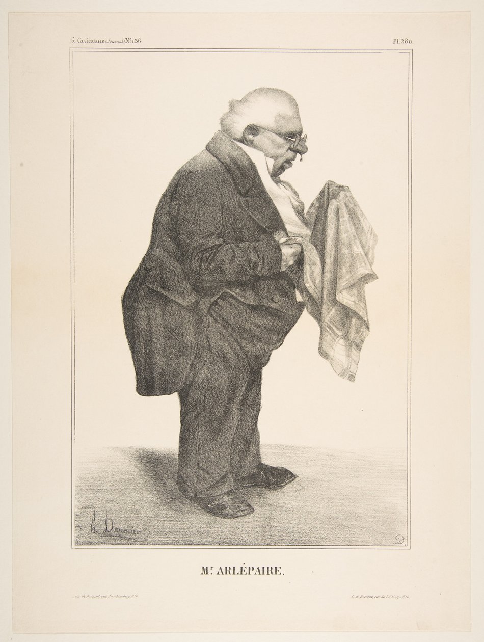Harlé Père, pubblicato in La Caricature n. 136, 5 giugno 1833 da Honoré Daumier