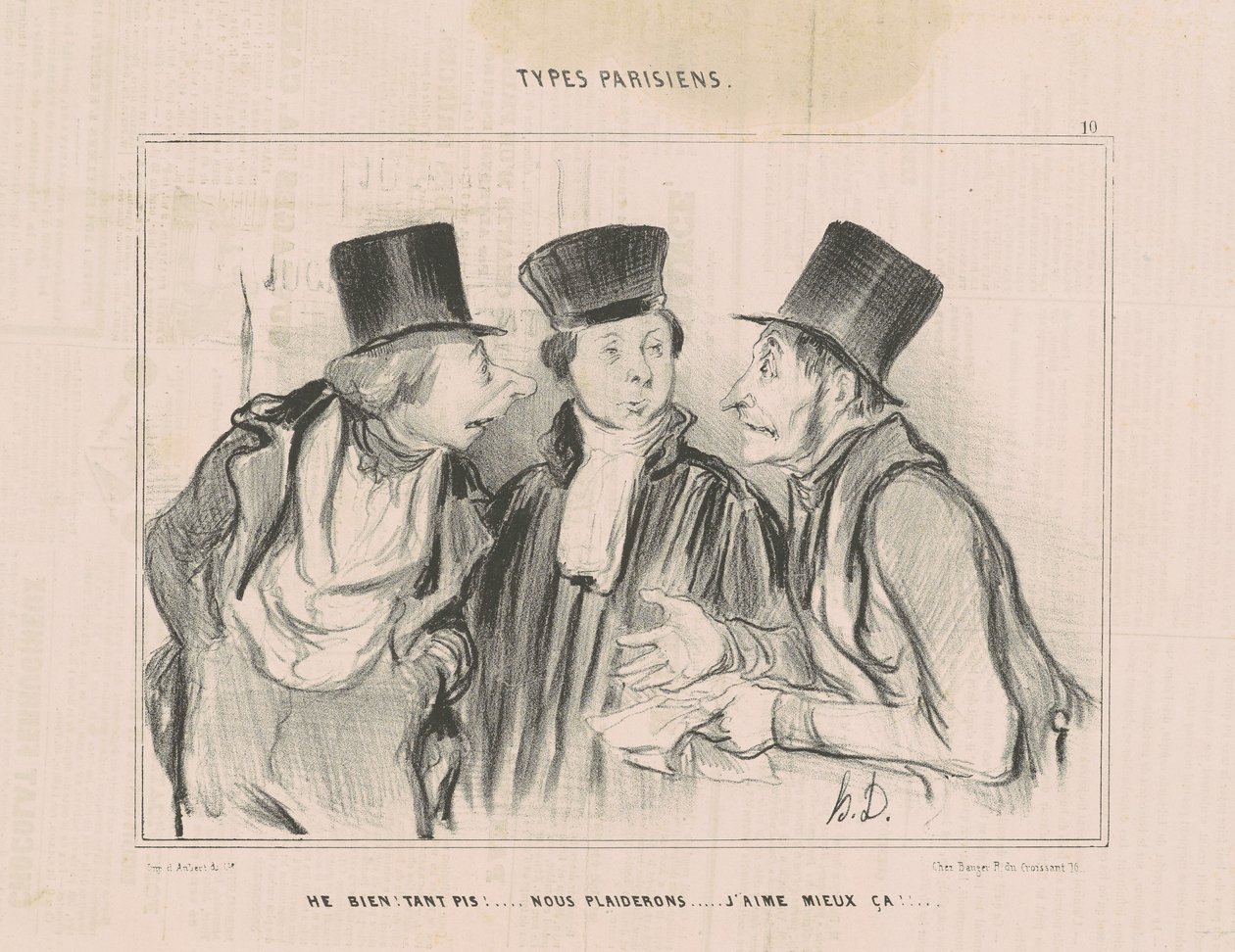Ebbene! Tanto peggio!... Faremo causa. Preferisco così da Honoré Daumier